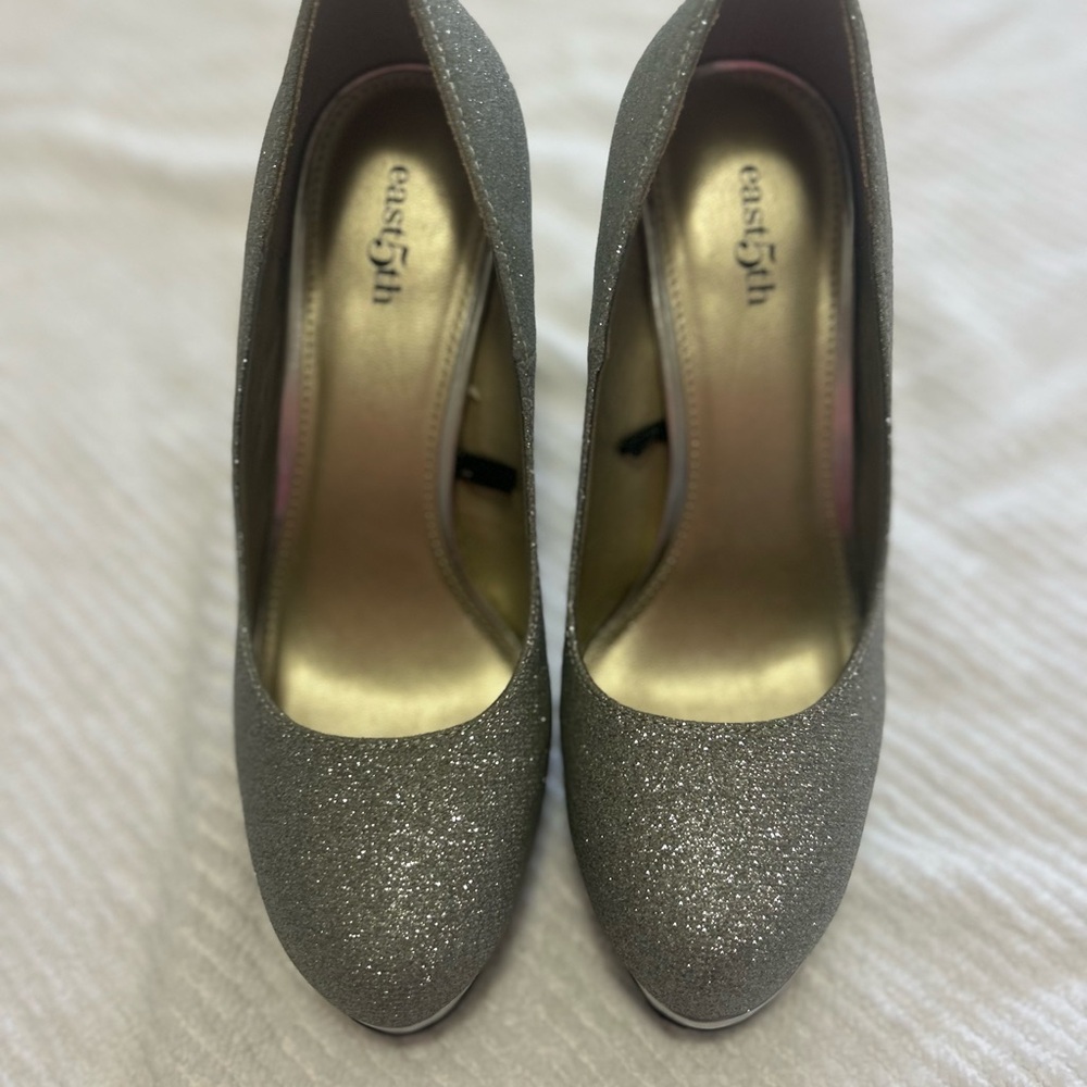 Glitter Heels - Silver - image 1